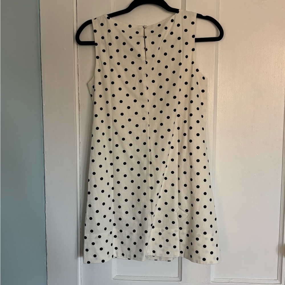 Gap Polka Dot Shift Dress - White with Black Dots, XS Petite - Picture 3 of 3